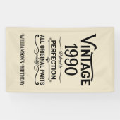 Gepersonaliseerd 35e verjaardagsfeest spandoek (Horizontaal)