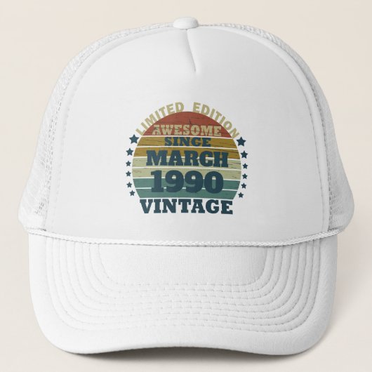 Gepersonaliseerd 35e verjaardagsfeest trucker pet (Voorkant)