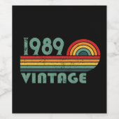 Gepersonaliseerd 35e verjaardagsfeest wijn etiket (Enkel label)