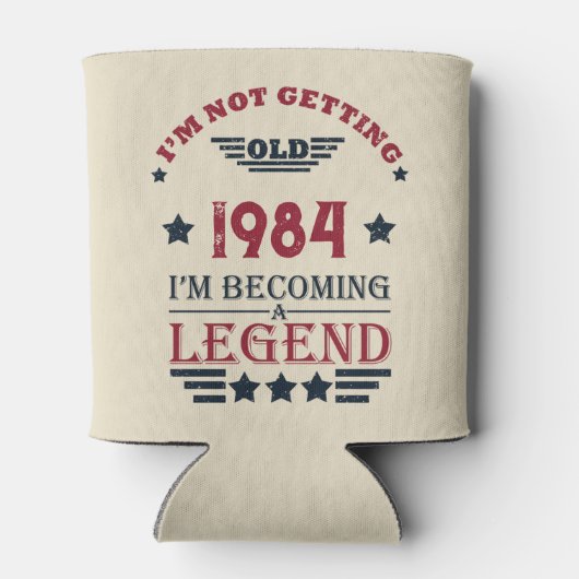 Gepersonaliseerd 40-jarig 40-jarig  verjaardagsfee blikjeskoeler (Achterkant)