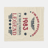 Gepersonaliseerd 40-jarig 40-jarig verjaardagsfee fleece deken (Voorkant (Horizontaal))