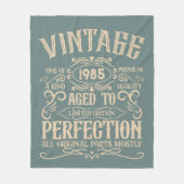 Gepersonaliseerd 40-jarig 40-jarig verjaardagsfee fleece deken (Voorkant)