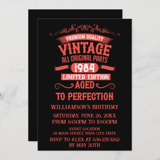 Gepersonaliseerd 40-jarig 40-jarig  verjaardagsfee kaart (Voorkant / Achterkant)