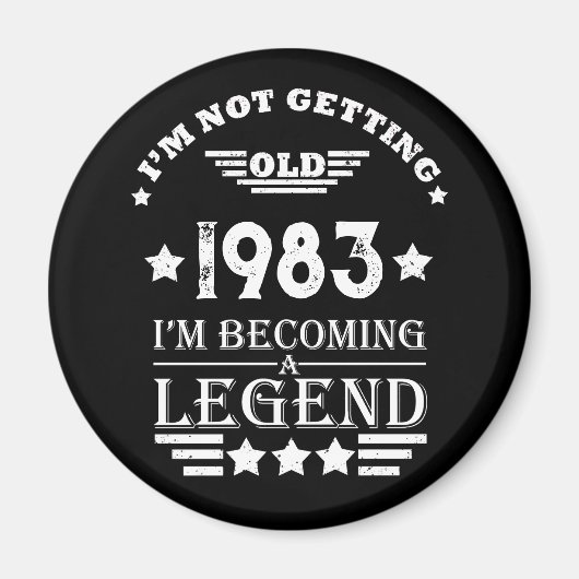 Gepersonaliseerd 40-jarig 40-jarig  verjaardagsfee magneet (Voorkant)