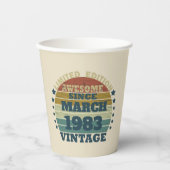 Gepersonaliseerd 40-jarig 40-jarig verjaardagsfee papieren bekers (Voorkant)