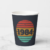 Gepersonaliseerd 40-jarig 40-jarig verjaardagsfee papieren bekers (Achterkant)