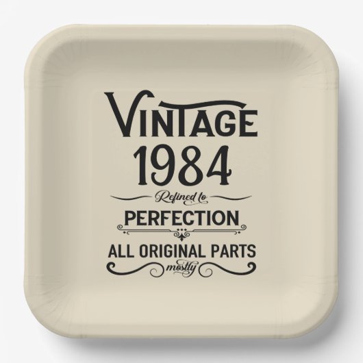 Gepersonaliseerd 40-jarig 40-jarig verjaardagsfee papieren bordje (Voorkant)