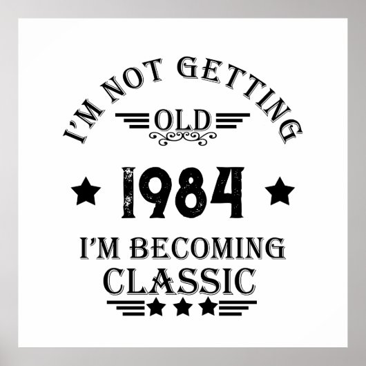 Gepersonaliseerd 40-jarig 40-jarig verjaardagsfee poster (Voorkant)