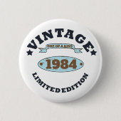 Gepersonaliseerd 40-jarig 40-jarig verjaardagsfee ronde button 5,7 cm (Voorkant)