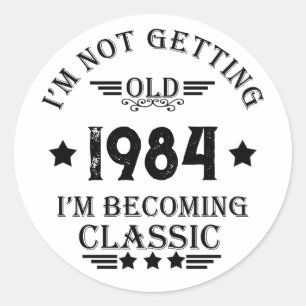 Gepersonaliseerd 40-jarig 40-jarig  verjaardagsfee ronde sticker