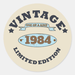 Gepersonaliseerd 40-jarig 40-jarig verjaardagsfee ronde sticker