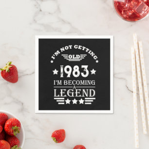 Gepersonaliseerd 40-jarig 40-jarig verjaardagsfee servet