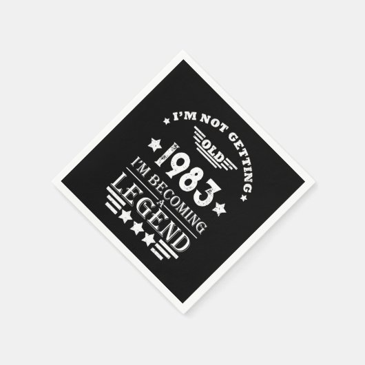 Gepersonaliseerd 40-jarig 40-jarig verjaardagsfee servet (Hoek)