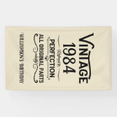 Gepersonaliseerd 40-jarig 40-jarig verjaardagsfee spandoek (Horizontaal)