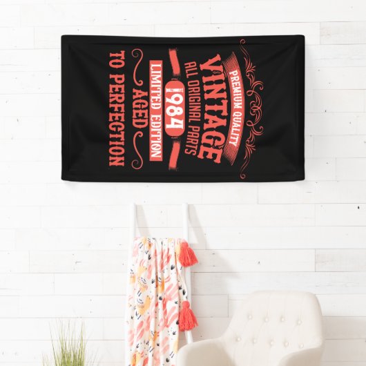 Gepersonaliseerd 40-jarig 40-jarig verjaardagsfee spandoek (Insitu)