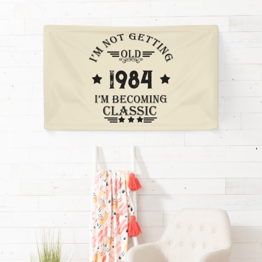 Gepersonaliseerd 40-jarig 40-jarig  verjaardagsfee spandoek (Insitu)
