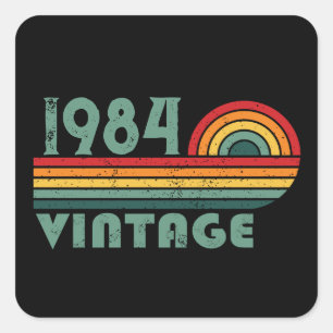 Gepersonaliseerd 40-jarig 40-jarig  verjaardagsfee vierkante sticker