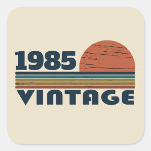 Gepersonaliseerd 40-jarig 40-jarig  verjaardagsfee vierkante sticker