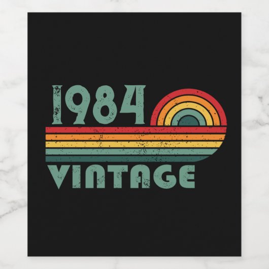 Gepersonaliseerd 40-jarig 40-jarig verjaardagsfee wijn etiket (Enkel label)