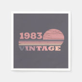 Gepersonaliseerd 40ste verjaardagsfeest servet (Voorkant)