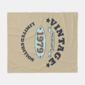 Gepersonaliseerd  45e verjaardagscadeau fleece deken (Voorkant (Horizontaal))