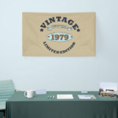 Gepersonaliseerd  45e verjaardagscadeau spandoek (Beurs)