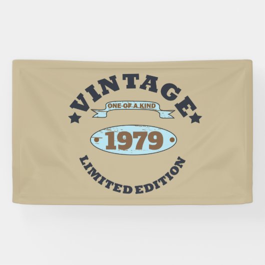 Gepersonaliseerd  45e verjaardagscadeau spandoek (Horizontaal)