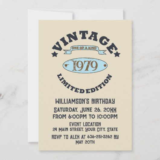 Gepersonaliseerd  45e verjaardagsfeest kaart (Voorkant)