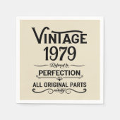 Gepersonaliseerd  45e verjaardagsfeest servet (Voorkant)