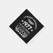 Gepersonaliseerd  45e verjaardagsfeest servet (Hoek)