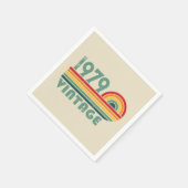 Gepersonaliseerd 45e verjaardagsfeest servet (Hoek)