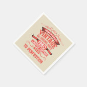 Gepersonaliseerd  45e verjaardagsfeest servet (Hoek)