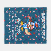 Gepersonaliseerd 4 juli grappig gezegde fleece deken (Voorkant (Horizontaal))