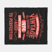 Gepersonaliseerd 50-jarig  50-jarig verjaardagsfee fleece deken (Voorkant (Horizontaal))