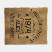 Gepersonaliseerd 50-jarig  50-jarig verjaardagsfee fleece deken (Voorkant (Horizontaal))