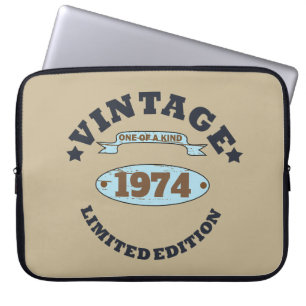 Gepersonaliseerd 50-jarig 50-jarig verjaardagsfee laptop sleeve