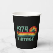 Gepersonaliseerd 50-jarig 50-jarig verjaardagsfee papieren bekers (Achterkant)