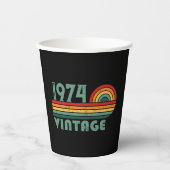 Gepersonaliseerd 50-jarig 50-jarig verjaardagsfee papieren bekers (Voorkant)