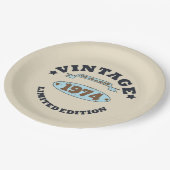 Gepersonaliseerd 50-jarig 50-jarig verjaardagsfee papieren bordje (Gekanteld)