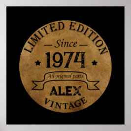 Gepersonaliseerd 50-jarig 50-jarig verjaardagsfee poster