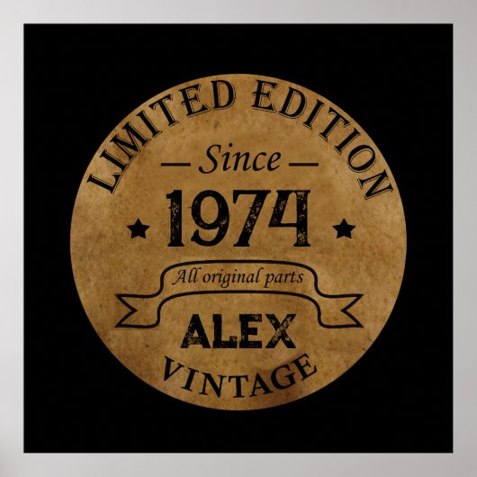 Gepersonaliseerd 50-jarig 50-jarig verjaardagsfee poster (Voorkant)