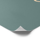 Gepersonaliseerd 50-jarig  50-jarig verjaardagsfee poster (Hoek)