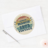 Gepersonaliseerd 50-jarig 50-jarig verjaardagsfee ronde sticker (Envelop)