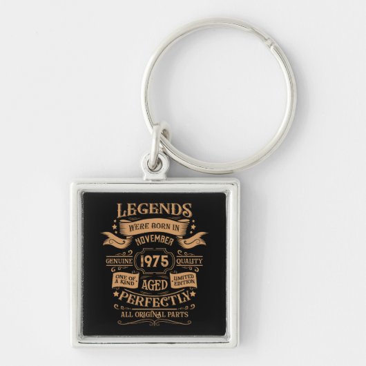 Gepersonaliseerd 50-jarig 50-jarig verjaardagsfee sleutelhanger (Voorkant)