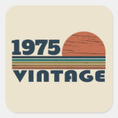 Gepersonaliseerd 50-jarig 50-jarig verjaardagsfee vierkante sticker (Voorkant)