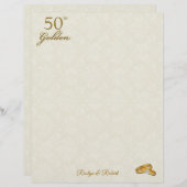 Gepersonaliseerd 50e Golden Wedding Jubileum (Voorkant / Achterkant)