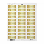 Gepersonaliseerd 50e Golden Wedding Jubileum Etiket (Full Sheet)