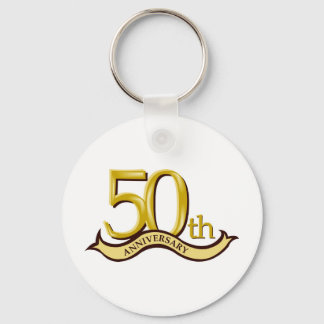 Gepersonaliseerd 50e Jubileum cadeau Sleutelhanger