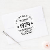 Gepersonaliseerd 50ste verjaardagsfeest ronde sticker (Envelop)