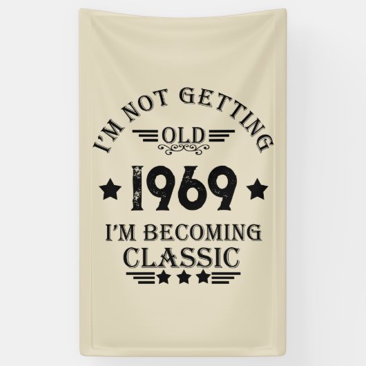 Gepersonaliseerd 50ste verjaardagsfeest spandoek (Verticaal)